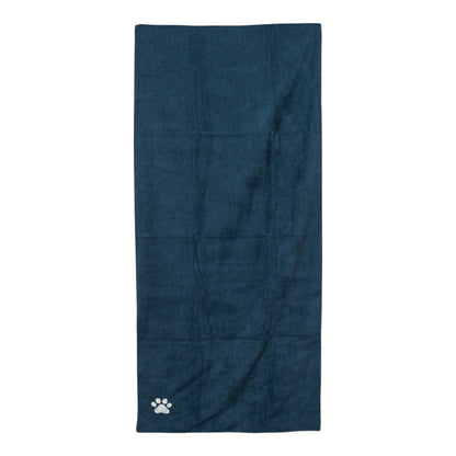 Country Living Large Marine Blue Microfiber Dog Bath Towel