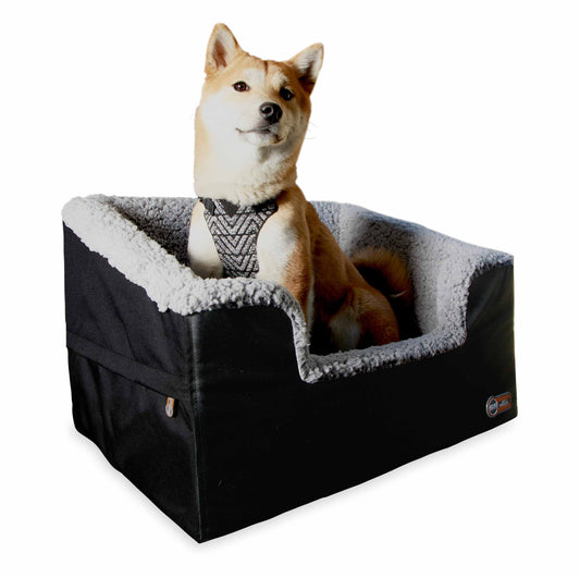 K&H Pet Products Bucket Booster Pet Seat Collapsible Rectangle Large Black 21" x 16" x 14"