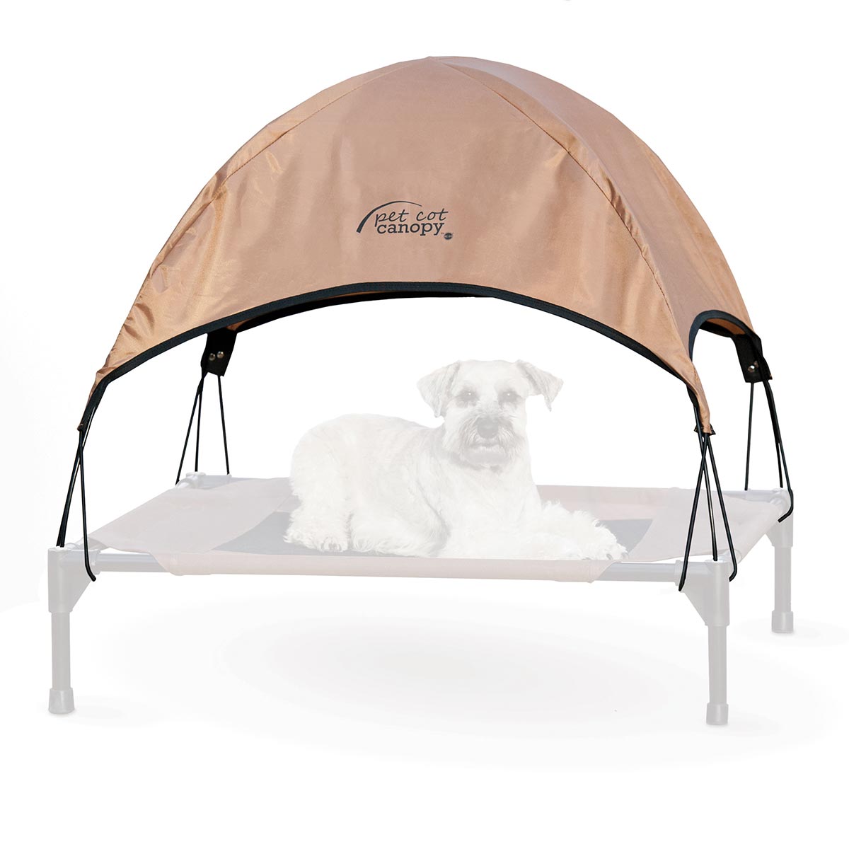 K&H Pet Products Pet Cot Canopy Medium Tan 25" x 32" x 23"