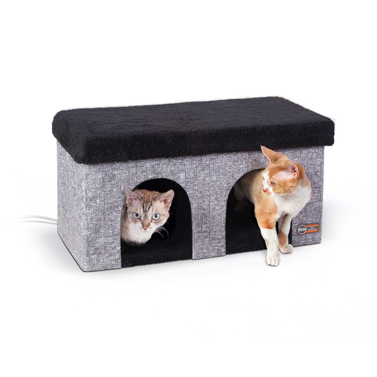 K&H Pet Products Thermo-Kitty Duplex Gray 12" x 24" x 12"