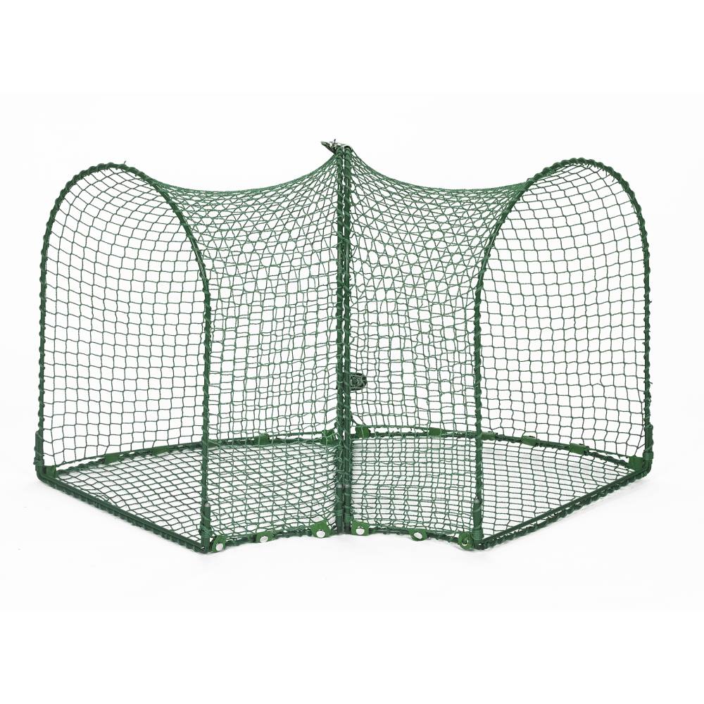 Kittywalk Curves (2) Outdoor Cat Enclosure Green 48" x 18" x 24"