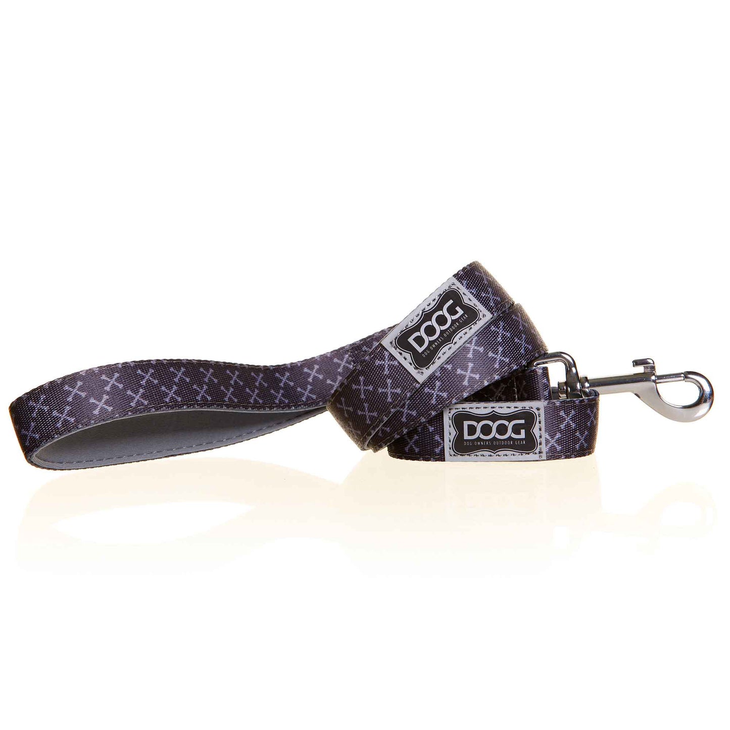 DOOG Neoprene Dog Leash Odie Small Black/Purple/Yellow