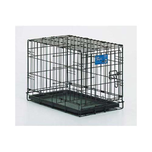 Midwest Life Stages Single Door Dog Crate Black 22" x 13" x 16"