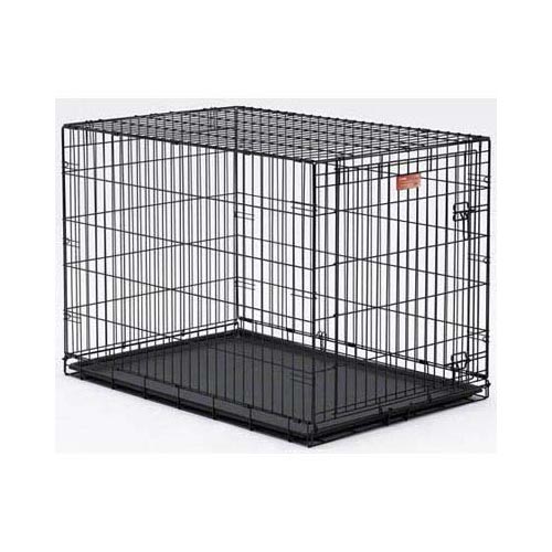 Midwest Life Stages Single Door Dog Crate Black 42" x 28" x 31"