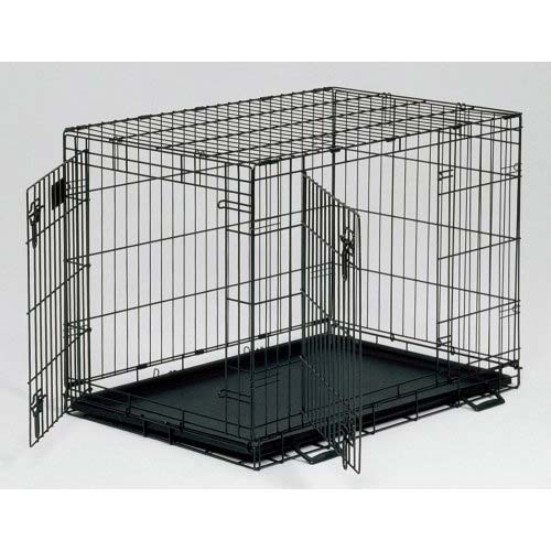 Midwest Life Stages Double Door Dog Crate Black 48" x 30" x 33"