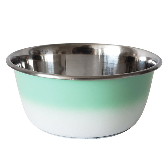 Deep Dog Bowl – Stainless Steel Bowl, Stylish & Durable – Mint Green