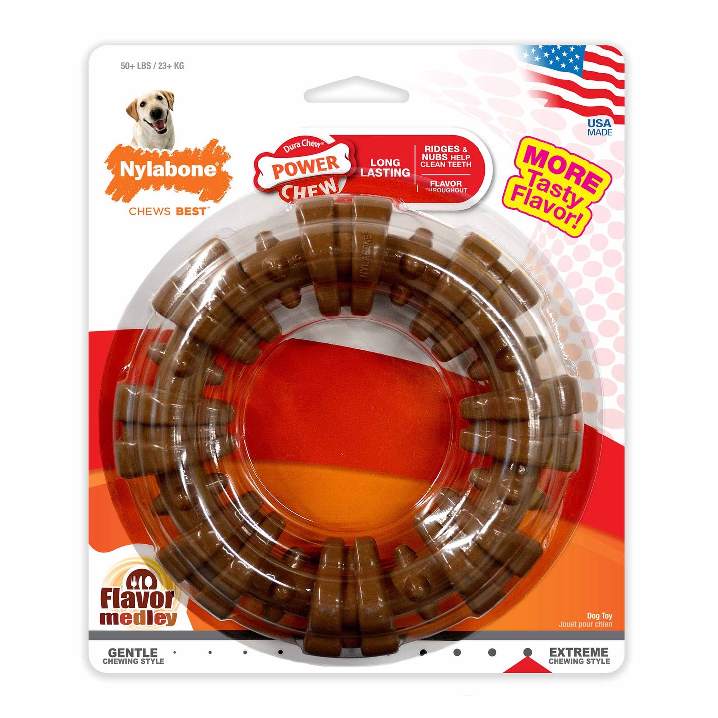 Nylabone Power Chew Textured Ring Souper