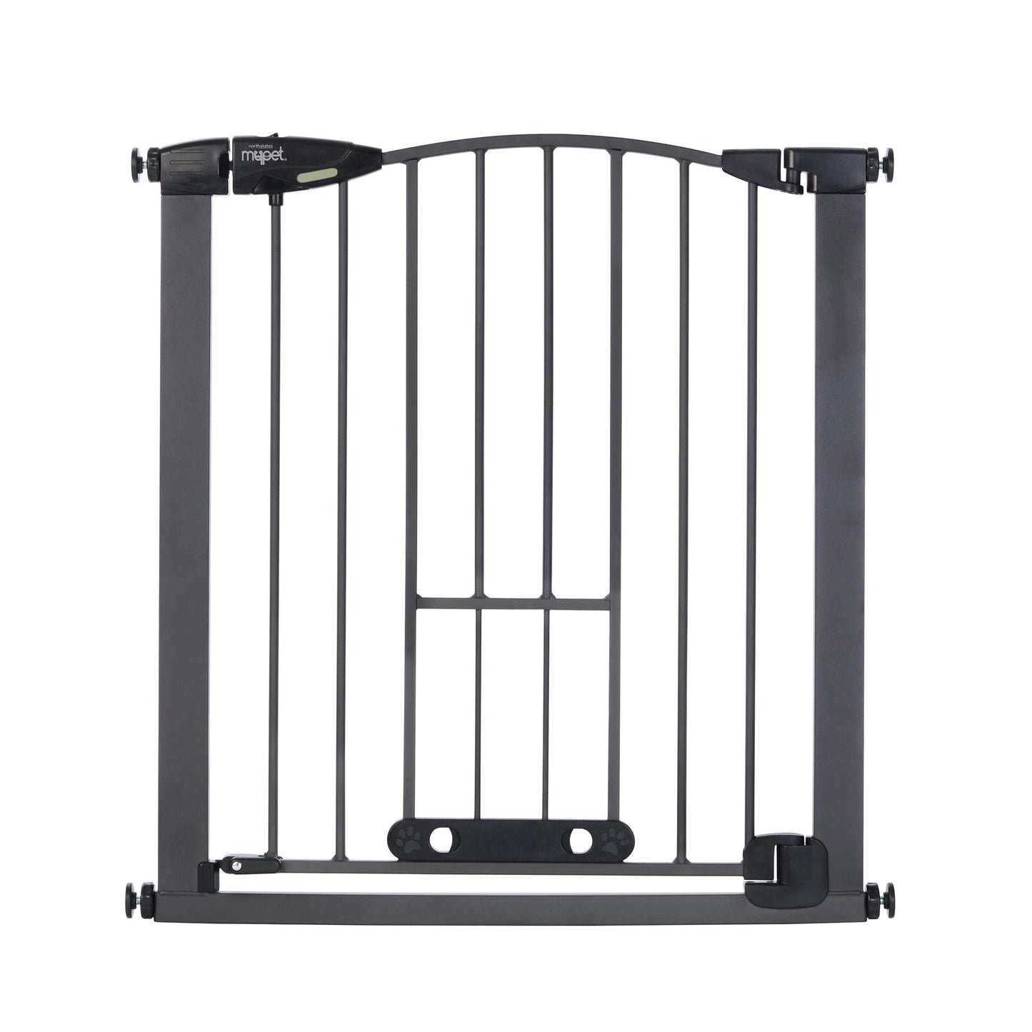 North States MyPet Wide Deco EasyPass Pet Gate with Auto Close 5442 1.75" x 29.75-40.5" x 31"