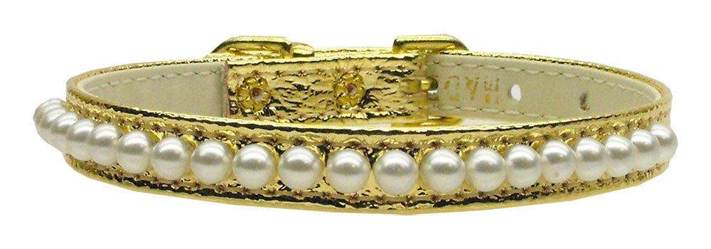 Dog, Puppy & Pet Collar, "3/8" Wide Pearl"