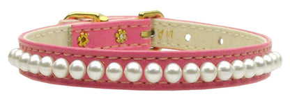 Dog, Puppy & Pet Collar, "3/8" Wide Pearl"