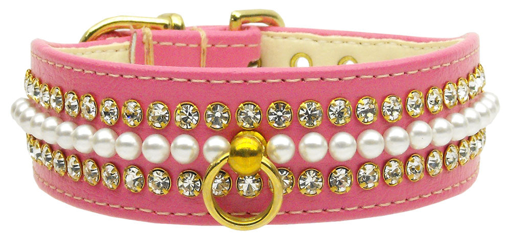 Dog, Puppy and Pet Collar, "Mini Pearl & Jewel"