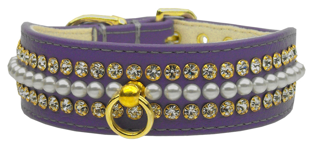 Dog, Puppy and Pet Collar, "Mini Pearl & Jewel"