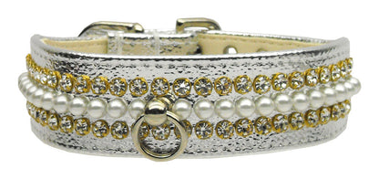 Dog, Puppy and Pet Collar, "Mini Pearl & Jewel"