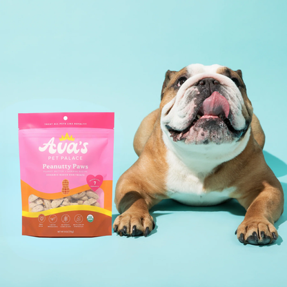 Ava's Pet Palace Organic Oven Baked Dog Treats - Peanutty Paws (6 oz) / 2-Pack