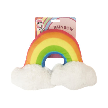 Enchanted Rainbow Squeaker Dog Chew Toy – Plush Dog Toy with Durable Texture for Engaging Play and Cuddles