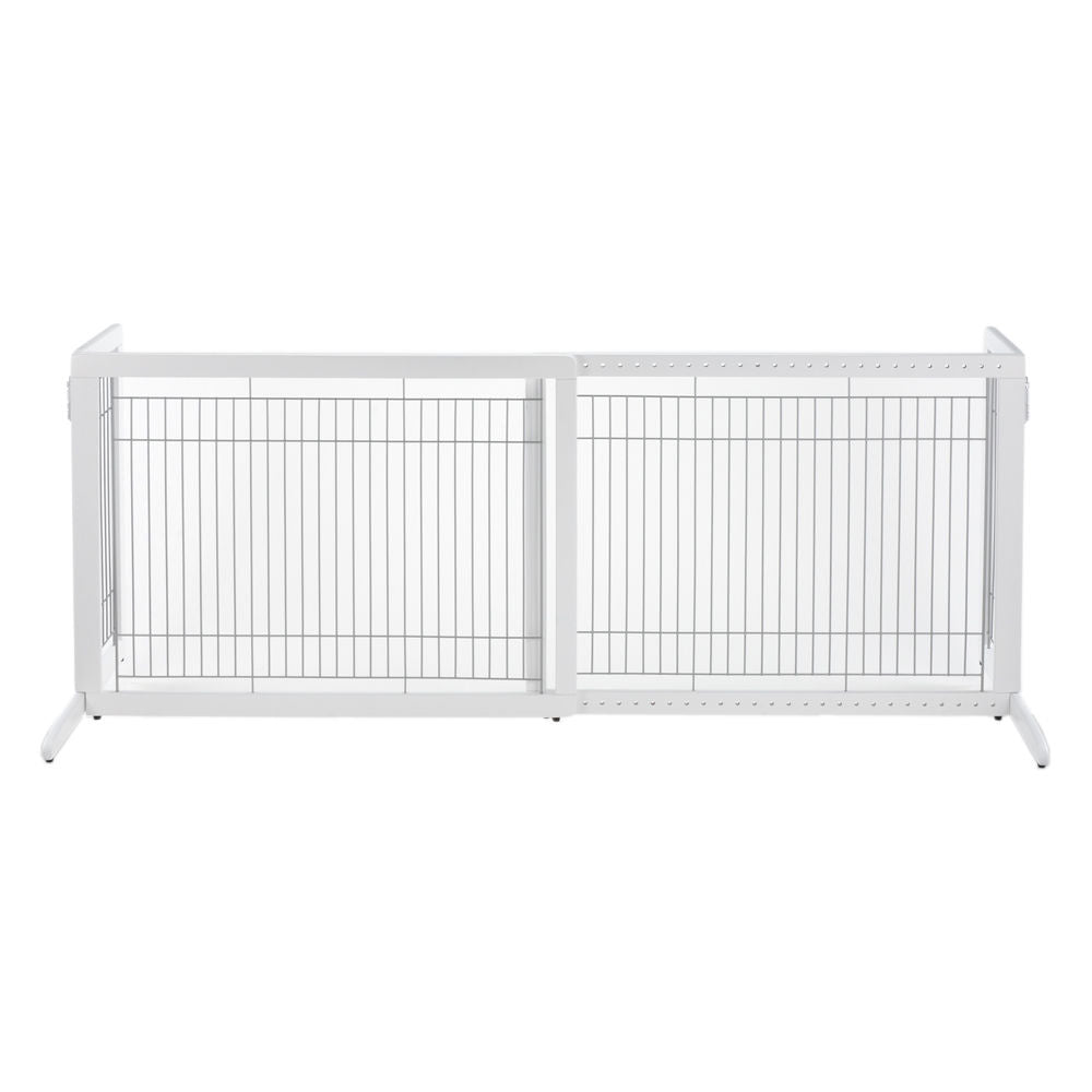 Richell Freestanding Pet Gate HL White 39.4" - 70.9" x 23.6" x 27.6"