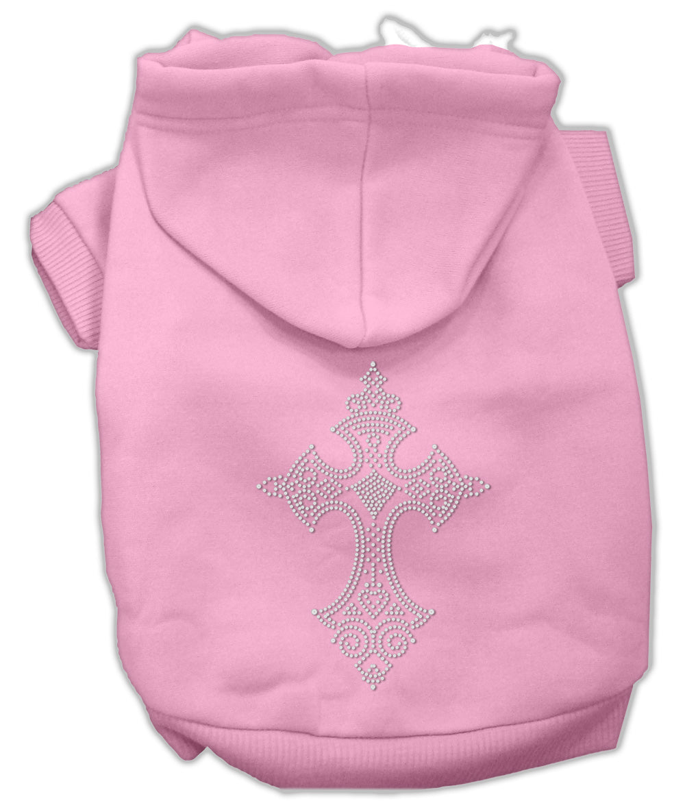 Pet, Dog & Cat Hoodie Rhinestone,, "Cross"