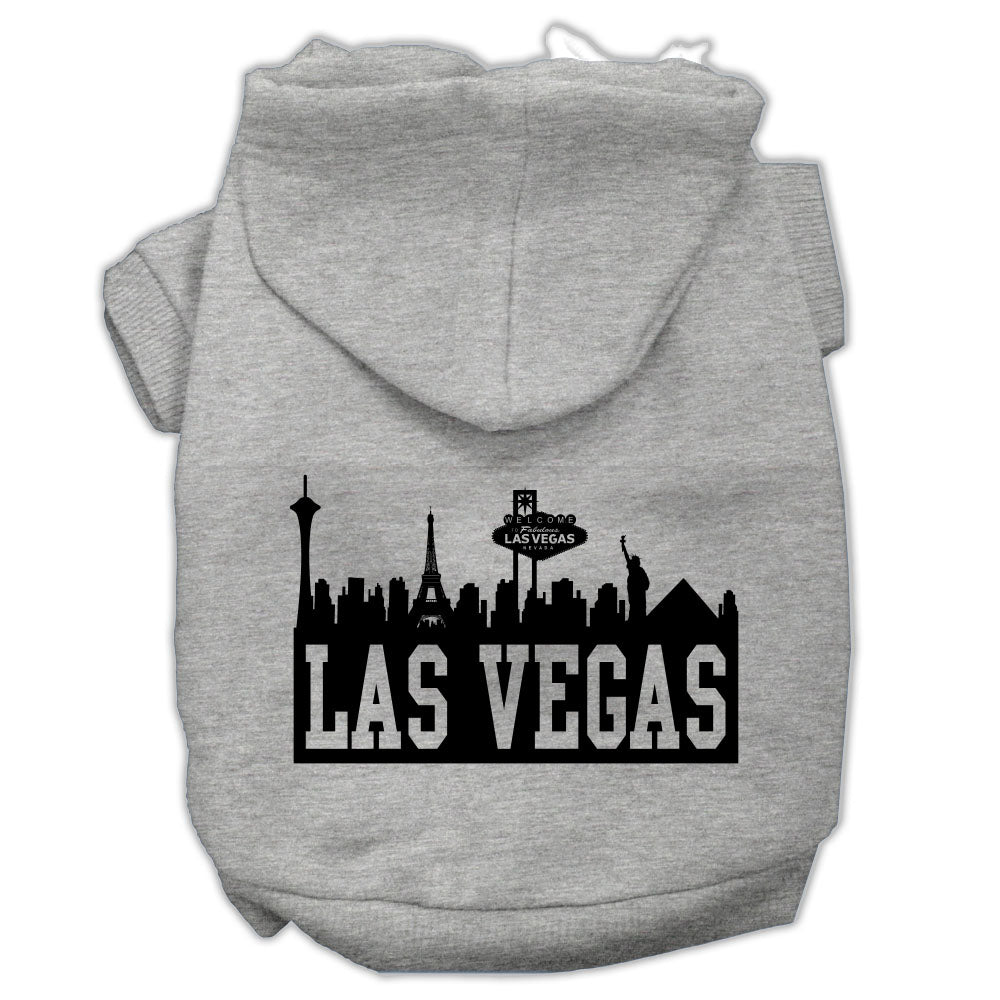 Pet, Dog & Cat Hoodie Screen Printed, "Las Vegas Skyline"