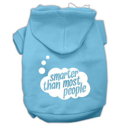 Pet, Dog & Cat Hoodie Screen Printed, "Smarter Than Most People"