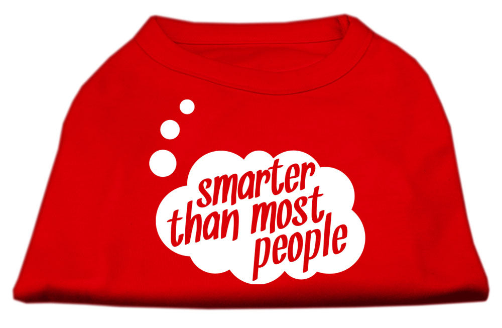 Pet Dog & Cat Shirt Screen Printed, "Smarter Than Most People"