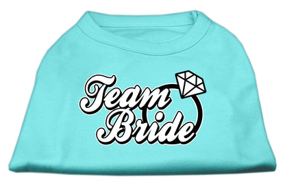 Pet Dog & Cat Shirt Screen Printed, "Team Bride"