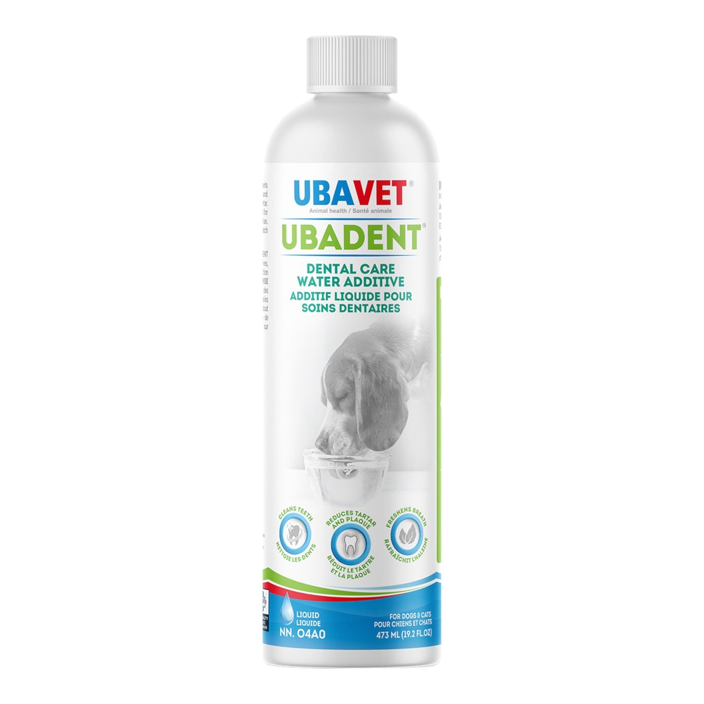 UBAVET Ubadent Dental Water Additive for Dogs & Cats – (16 fl oz / 473ml)