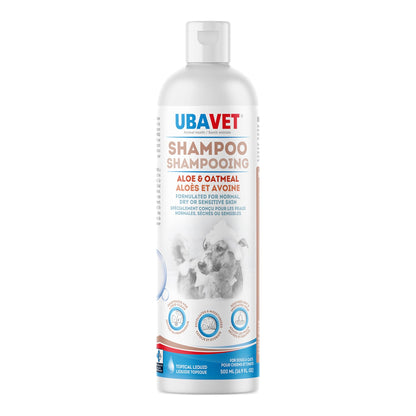 UBAVET Aloe & Oatmeal Shampoo for Dogs & Cats (16.9 fl oz / 500ml)