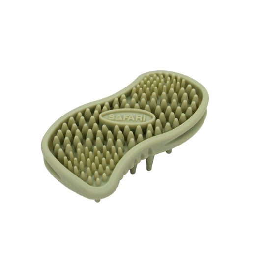 Coastal Pet Products Safari Cat Soft Tip Massager Brush Green 4.5" x 2.5" x 1.25"