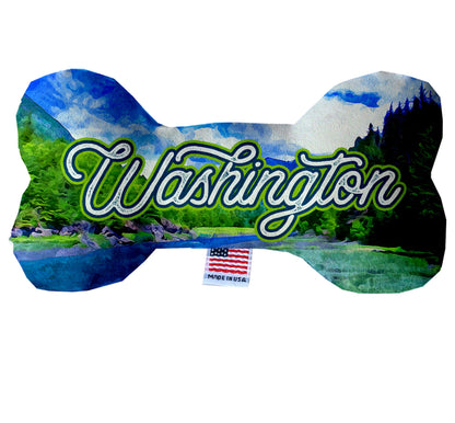 Pet & Dog Plush Bone Toys, "Washington State Options" (Available in different pattern options)