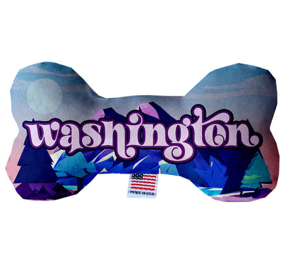 Pet & Dog Plush Bone Toys, "Washington State Options" (Available in different pattern options)