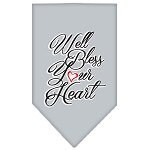 Pet and Dog Bandana Screen Printed, "Well Bless Your Heart"