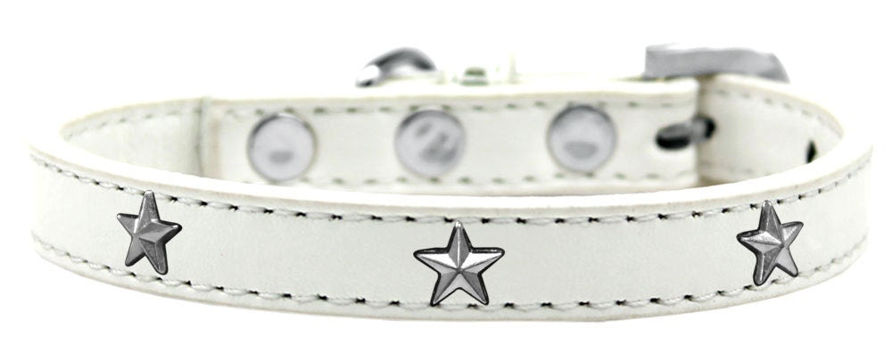 Dog, Puppy & Pet Widget Fashion Collar, "Silver Star"