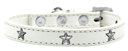 Dog, Puppy & Pet Widget Fashion Collar, "Silver Star"