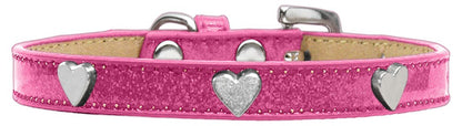 Dog, Puppy & Pet Widget Ice Cream Collar, "Silver Heart"