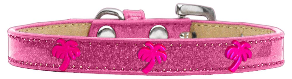 Dog, Puppy & Pet Widget Ice Cream Collar, "Pink Palm Tree"