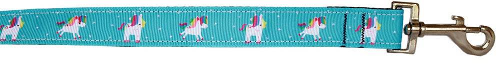 Pet Dog & Cat Nylon Collar or Leash, "Unicorn"