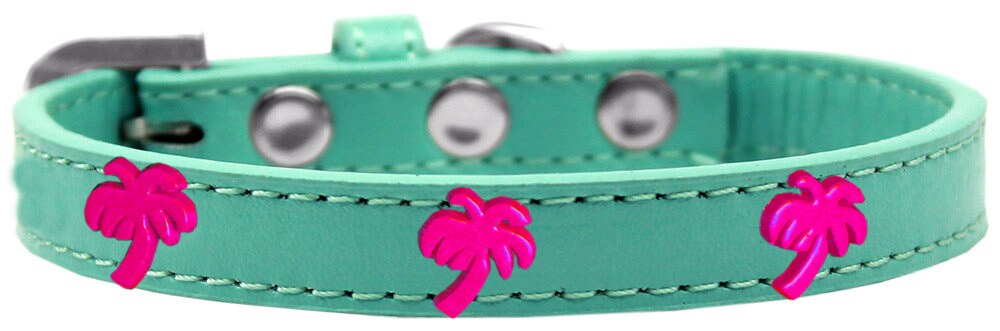 Dog, Puppy & Pet Widget Fashion  Collar, "Pink Palm Tree"