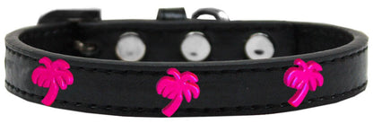 Dog, Puppy & Pet Widget Fashion  Collar, "Pink Palm Tree"