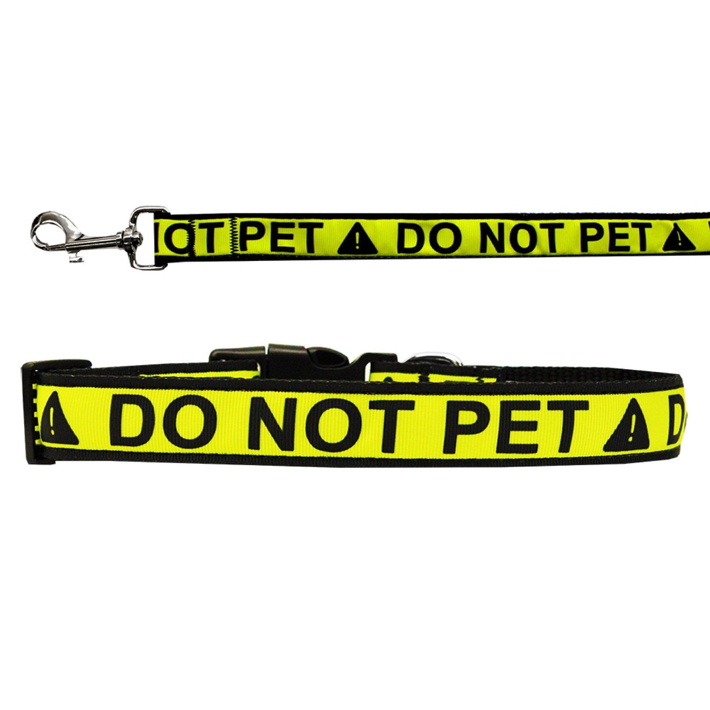 Pet Dog & Cat Nylon Collar or Leash, "Do Not Pet"