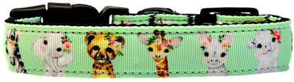 Pet Dog & Cat Nylon Collar or Leash, "Pretty Baby Jungle Babies"