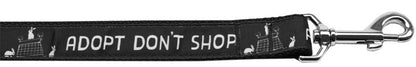 Pet Dog & Cat Nylon Collar or Leash, "Adopt Don't Shop"