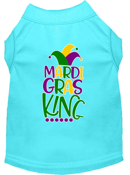 Pet Dog & Cat Shirt Screen Printed, "Mardi Gras King"