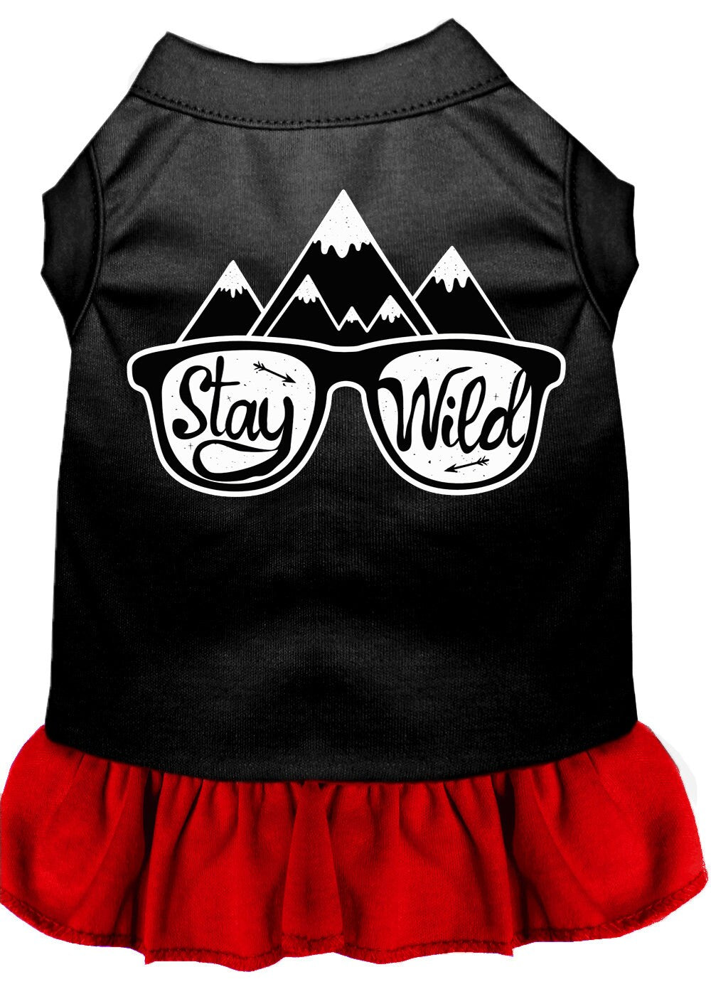 Pet Dog & Cat Dress Screen Printed, "Stay Wild"