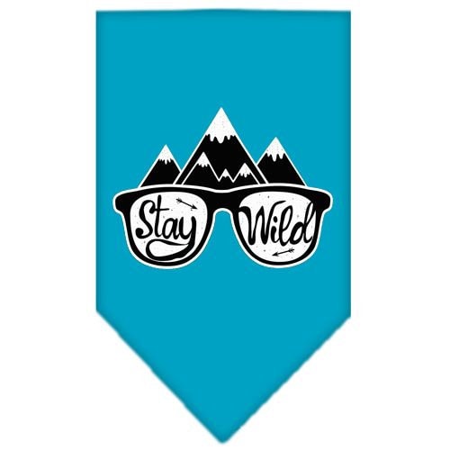 Dog Bandana Screen Printed, "Stay Wild"