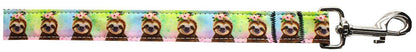 Pet Dog & Cat Nylon Collar or Leash, "Pretty Baby Sloths"