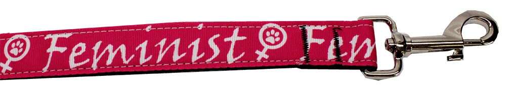 Pet Dog & Cat Nylon Collar or Leash, "Feminist"