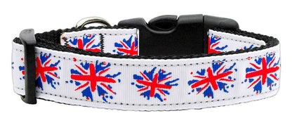 Pet Dog & Cat Nylon Collar or Leash, "Graffiti Union Jack"