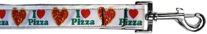 Pet Dog & Cat Nylon Collar or Leash, "Pizza Party"