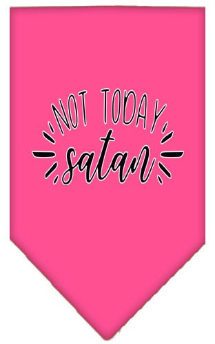 Pet and Dog Bandana Screen Printed, "Not Today Satan"