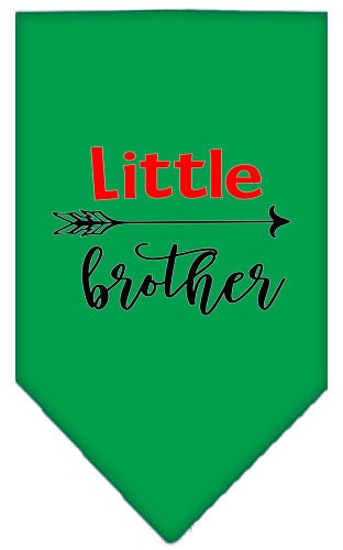 Pet and Dog Bandana Screen Printed, "Little Brother"